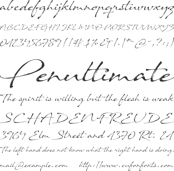 Sand Dunes font preview