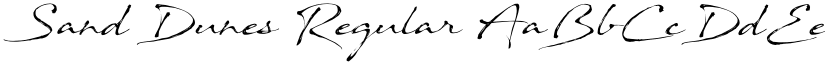 Sand Dunes Regular font