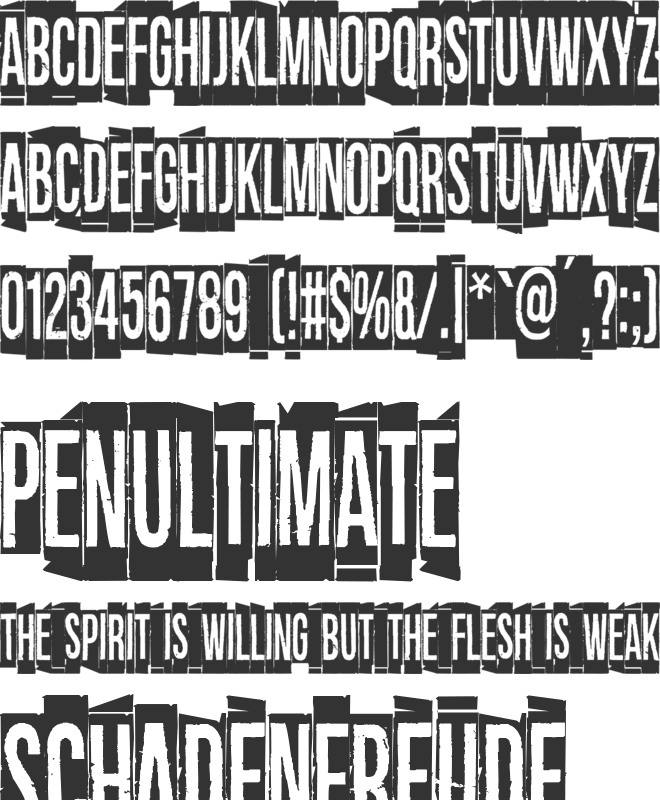 Cul-De-Sac font preview