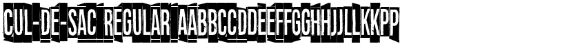 Cul-De-Sac Regular font