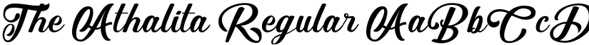 The Athalita Regular font