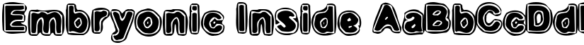 Embryonic Inside font
