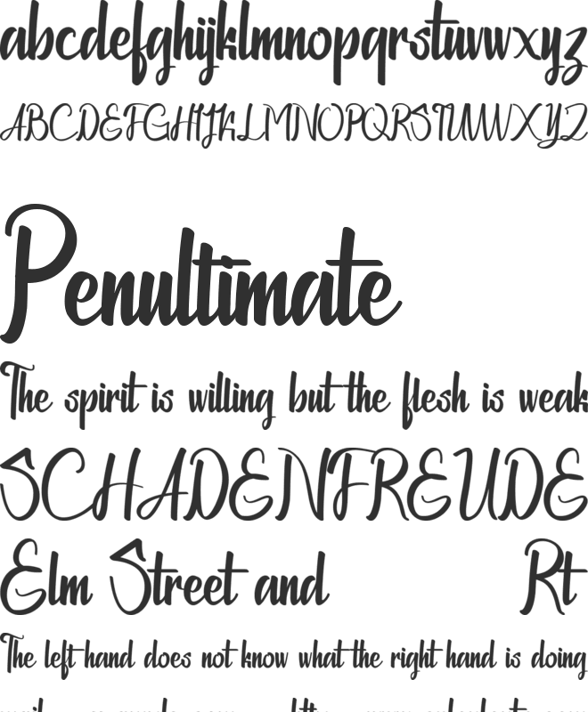 Chapline personal use only font preview