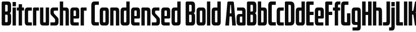 Bitcrusher Condensed Bold font