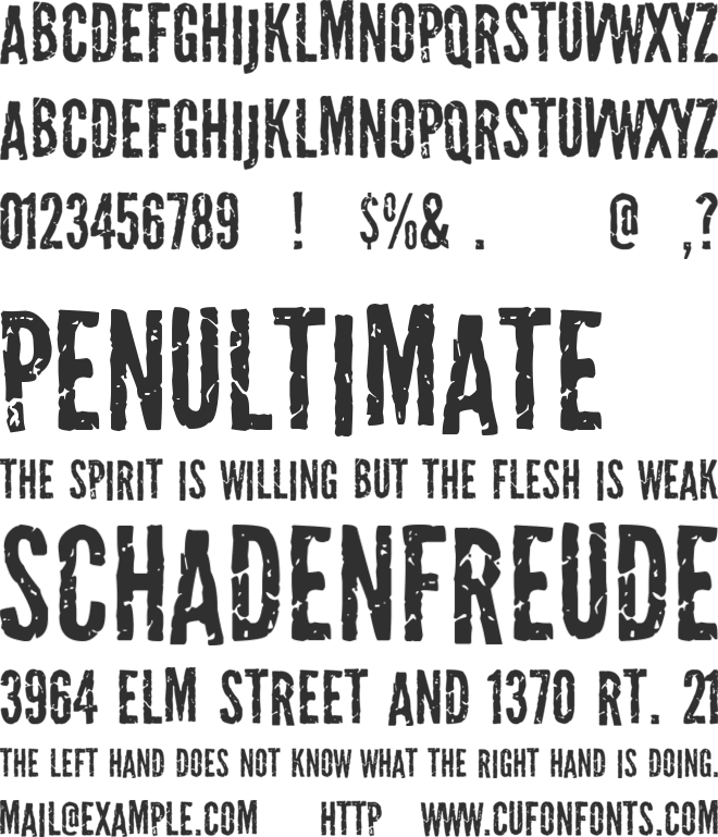 Scratch Night Team font preview
