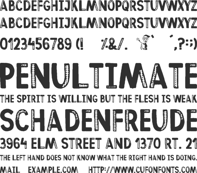Afterhours font preview