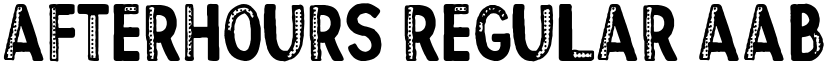 Afterhours Regular font