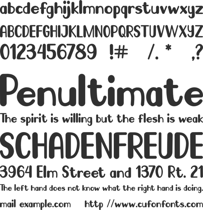 Go Frog font preview