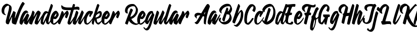 Wandertucker Regular font