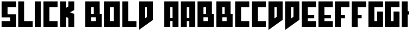 slick Bold font