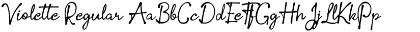 Violette Regular font