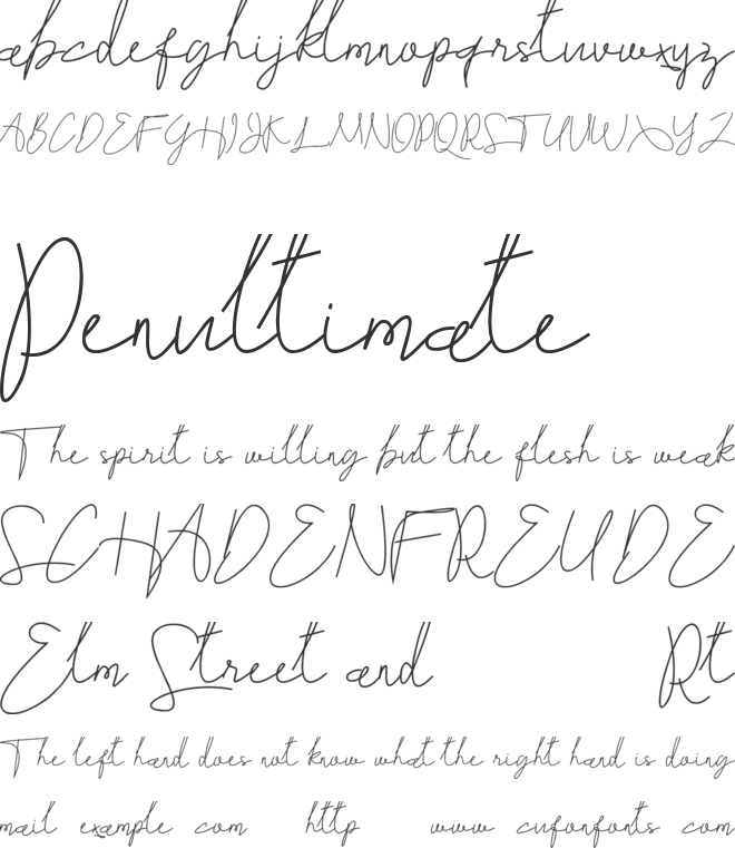 Soulter font preview