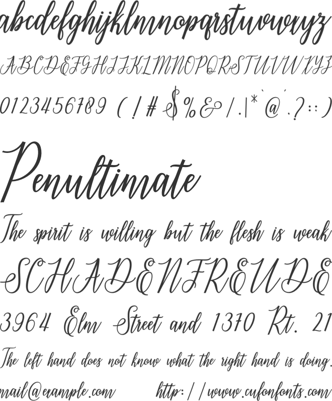 delthami font preview