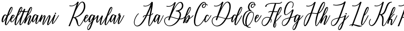 delthami Regular font