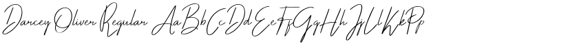 Darcey Oliver Regular font