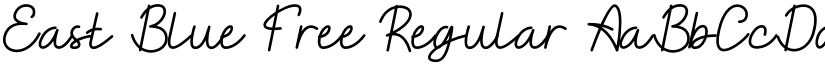 East Blue Free font download