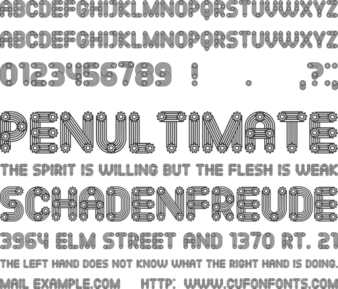Mechanismo font preview