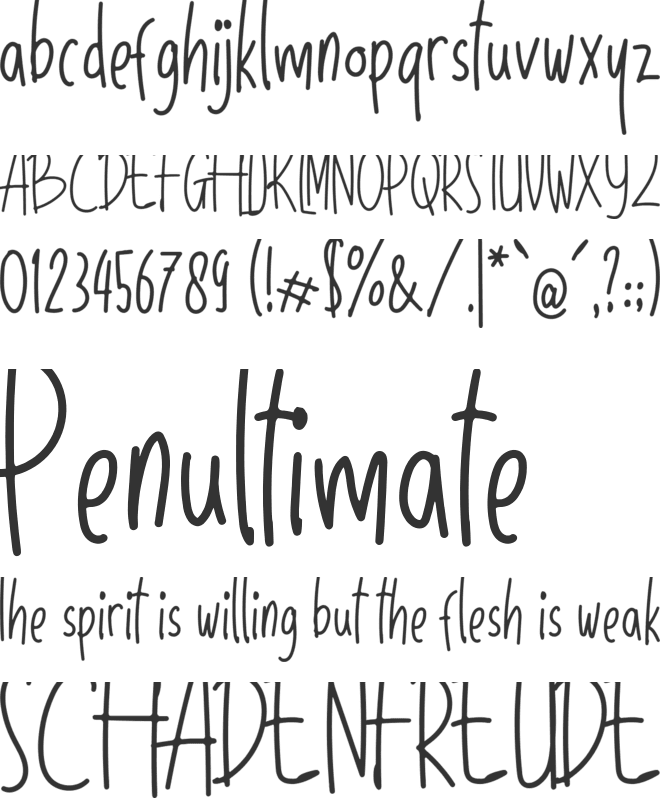 Sunday Holiday font preview