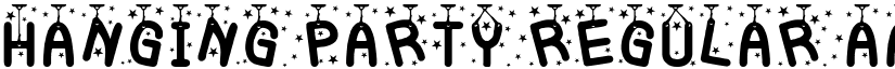 Hanging Party Regular font