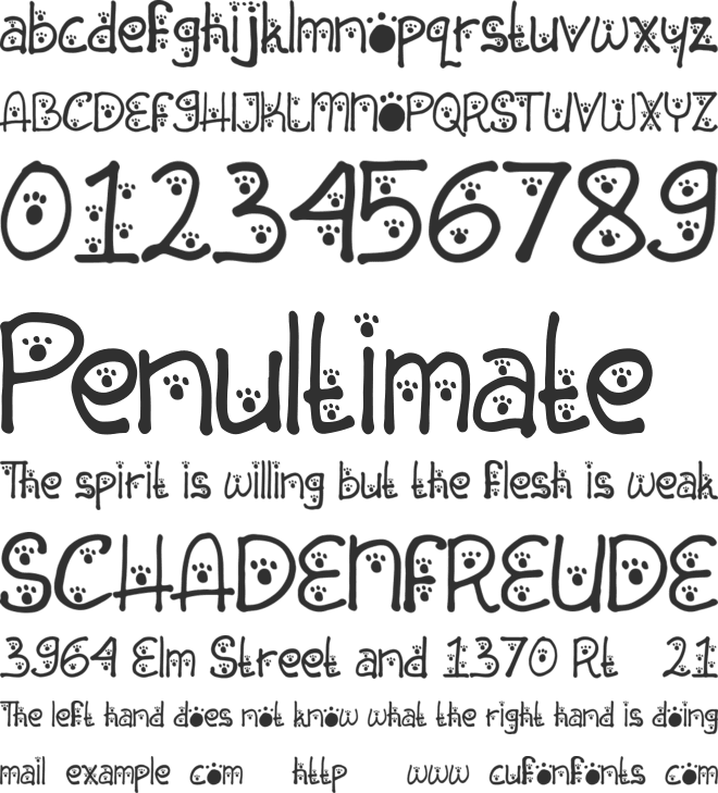 Animal Insting font preview
