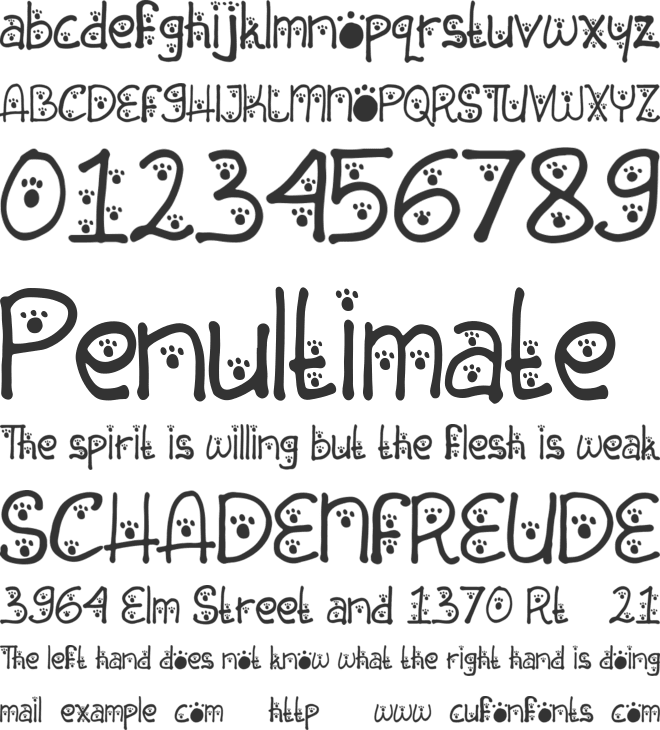 Animal Insting font preview