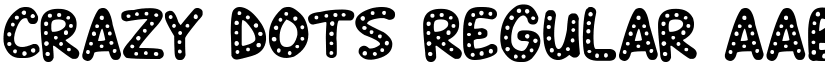 Crazy Dots Regular font
