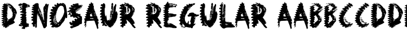 Dinosaur Regular font