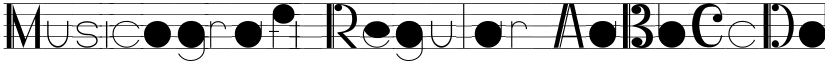 Musicografi Regular font