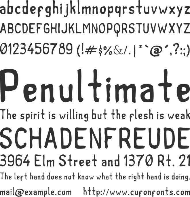 Tintilla font preview