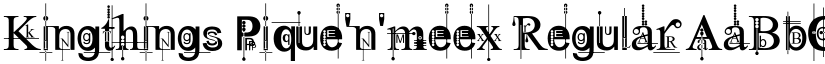 Kingthings Pique'n'meex Regular font