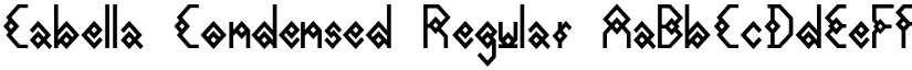 Cabella Condensed Regular font