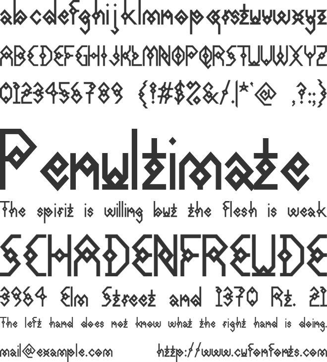 Cabella font preview
