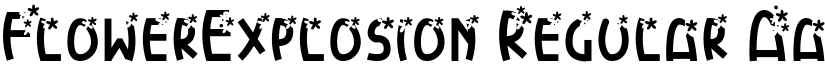 FlowerExplosion Regular font
