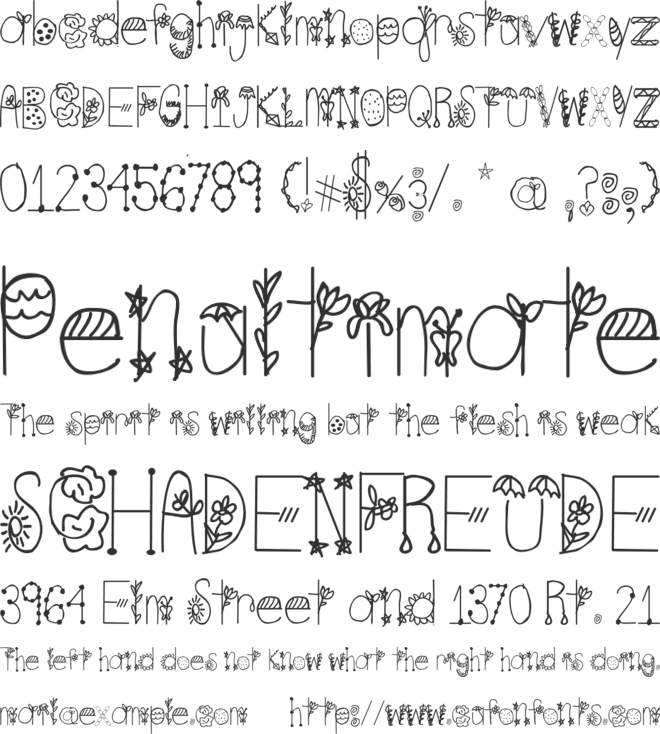 Spring Time font preview