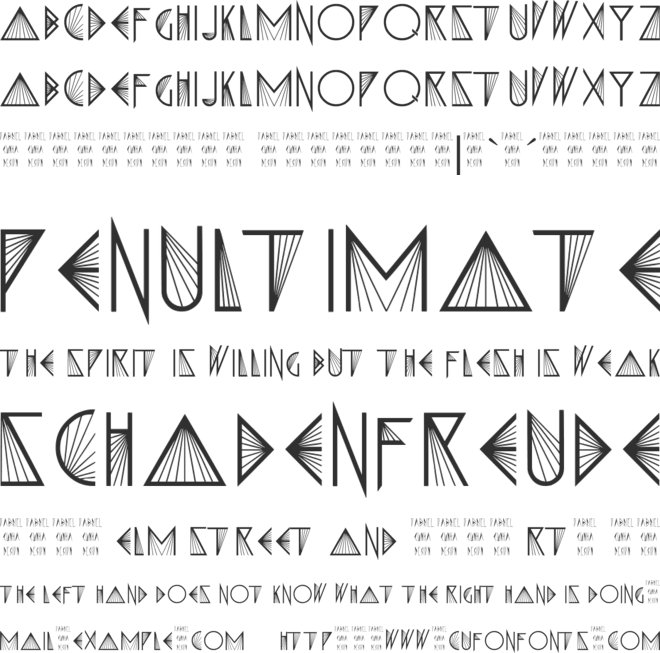 X-PRISMA font preview