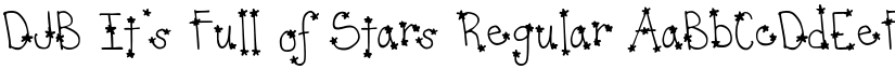 DJB It's Full of Stars Regular font