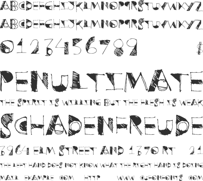 Postructure font preview