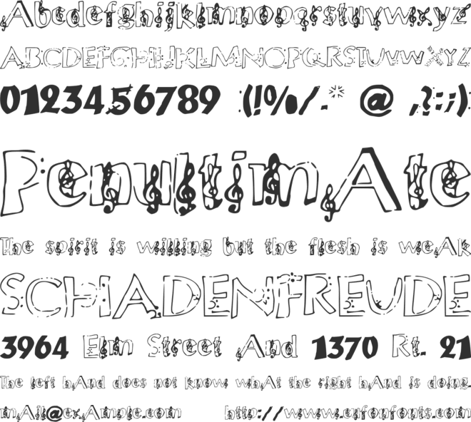 ChloesMusic font preview
