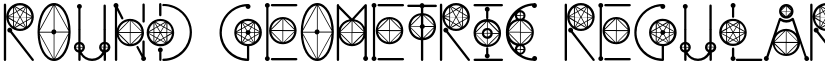Round Geometric Regular font