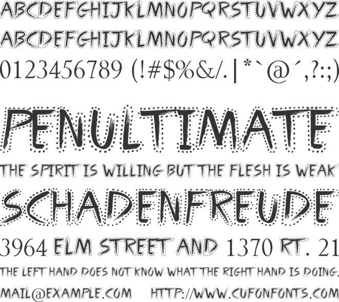 Round About font preview