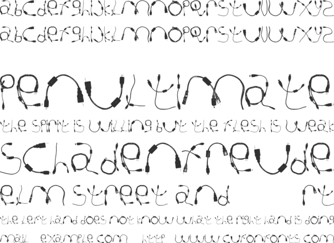 Cable Guy font preview
