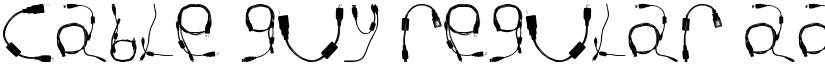 Cable Guy Regular font