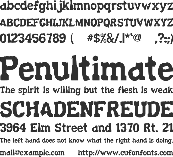Decaying Kuntry font preview