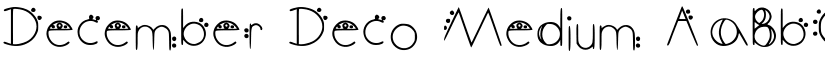 December Deco Medium font