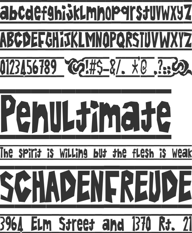 Batik Alin font preview