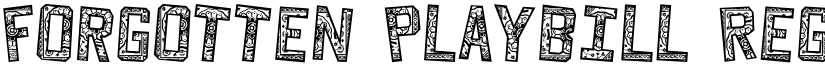Forgotten Playbill Regular font