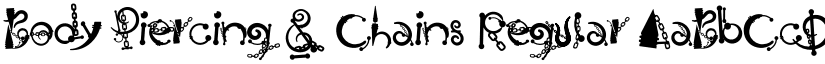 Body Piercing & Chains Regular font