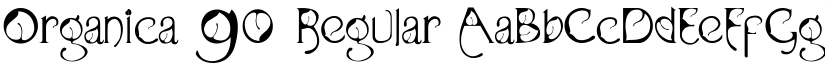 Organica 90 Regular font