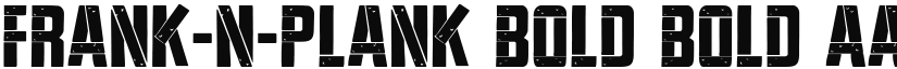 Frank-n-Plank Bold Bold font