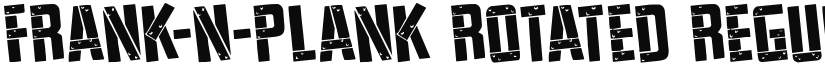 Frank-n-Plank Rotated Regular font